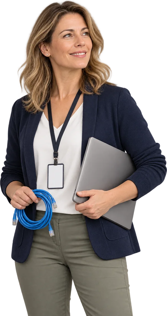 Professional exploring career opportunities